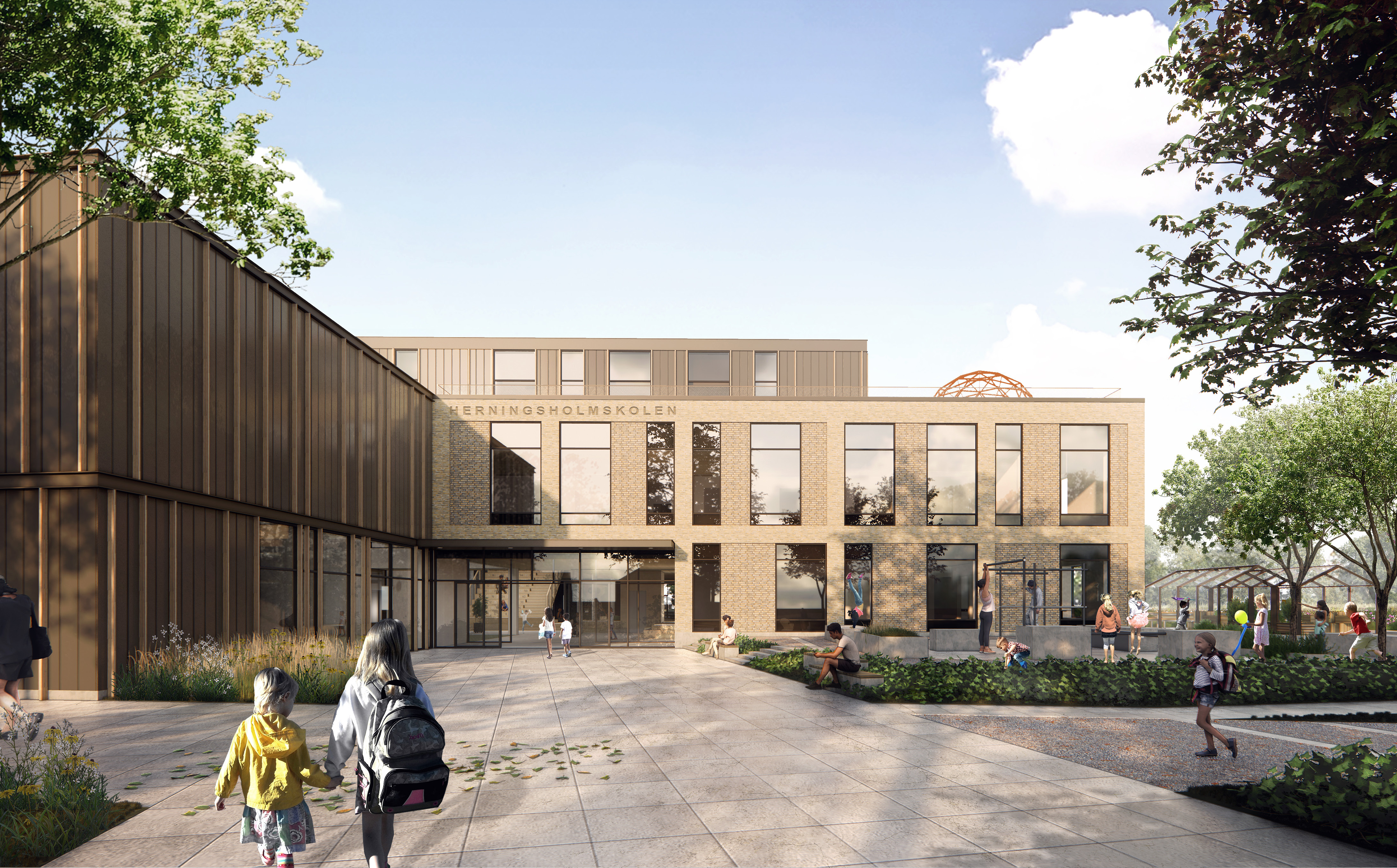 Byggeriet af Herningsholmskolen begynder i sommeren 2024