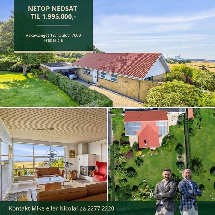Ejendomsmægler Mike Andersen tilbyder villa med fantastisk udsigt og hurtig overtagelse på Askevænget 18