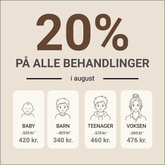Ro & velvære giver 20% på al behandling i august