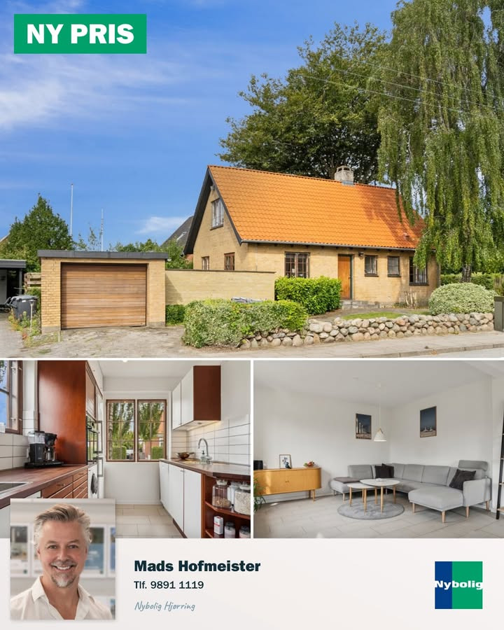 Nybolig Hjørring v/Morten Hove præsenterer villa i Svanelundskvarteret med nye prisdetaljer