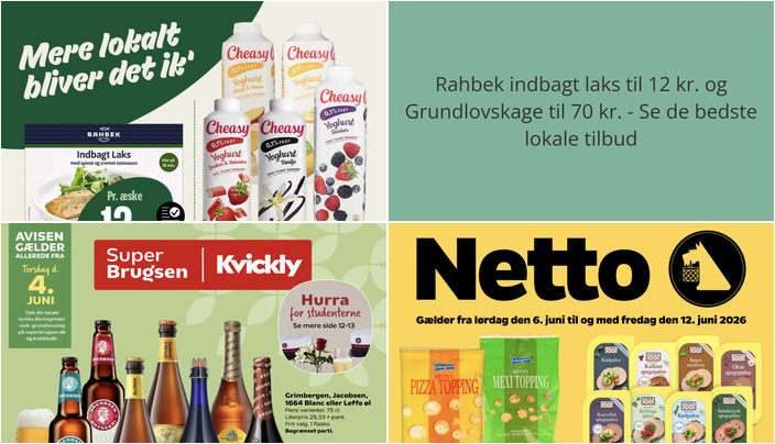 Rahbek indbagt laks til 12 kr. og Grundlovskage til 70 kr. - Se de bedste lokale tilbud