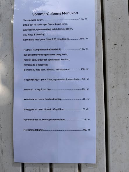 Thorupgaard åbner grillcafeen i dag kl. 17-19.30