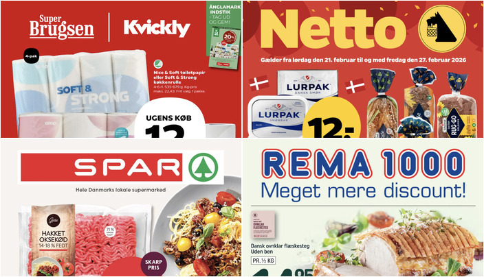 Fristende tilbud: Lurpak smør til 12 kr. og dansk ovnklar flæskesteg til 14,95 kr. pr. ½ kg