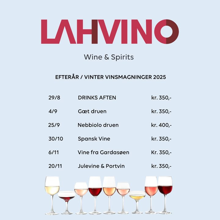 Planlæg smagfulde oplevelser hos Lahvino Wine & Spirits til efteråret
