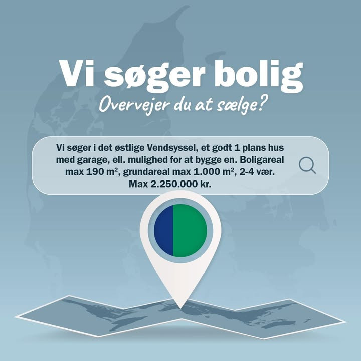 Nybolig Sæby A/S søger 1-plans hus til konkret kunde i østlige Vendsyssel