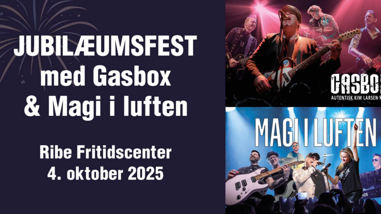Fejr Ribe Fritidscenters 50-års jubilæum med musik og magi