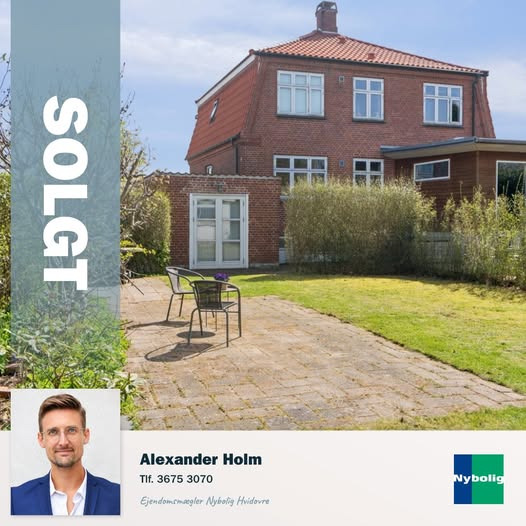 Nybolig Hvidovre - Alexander Holm ApS sælger charmerende villalejlighed på Gammel Køge Landevej