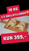 Perfekte grillkyllinger til kun 399 kr hos Løvbjerg Frederikshavn