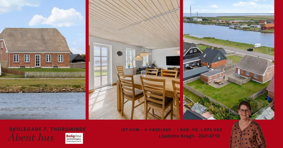 BoligOne Mogens Kragh I/S holder åbent hus på Skolegade 7 i Thorsminde