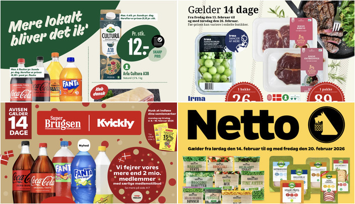 Ugens lokale tilbud: Hel kylling til 45 kr. og Irma druer til 26 kr.