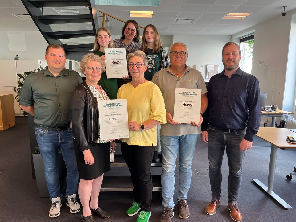 Fire lokale foreninger modtager fondsmidler