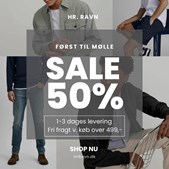 Hr. Ravn lancerer først-til-mølle-koncept med 50% rabat på udvalgte varer