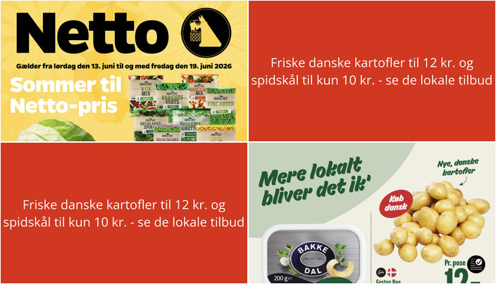 Friske danske kartofler til 12 kr. og spidskål til kun 10 kr. - se de lokale tilbud