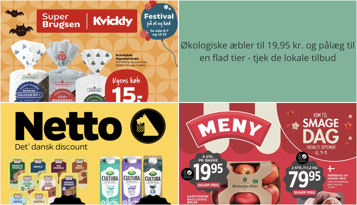 Økologiske æbler til 19,95 kr. og pålæg til en flad tier - tjek de lokale tilbud