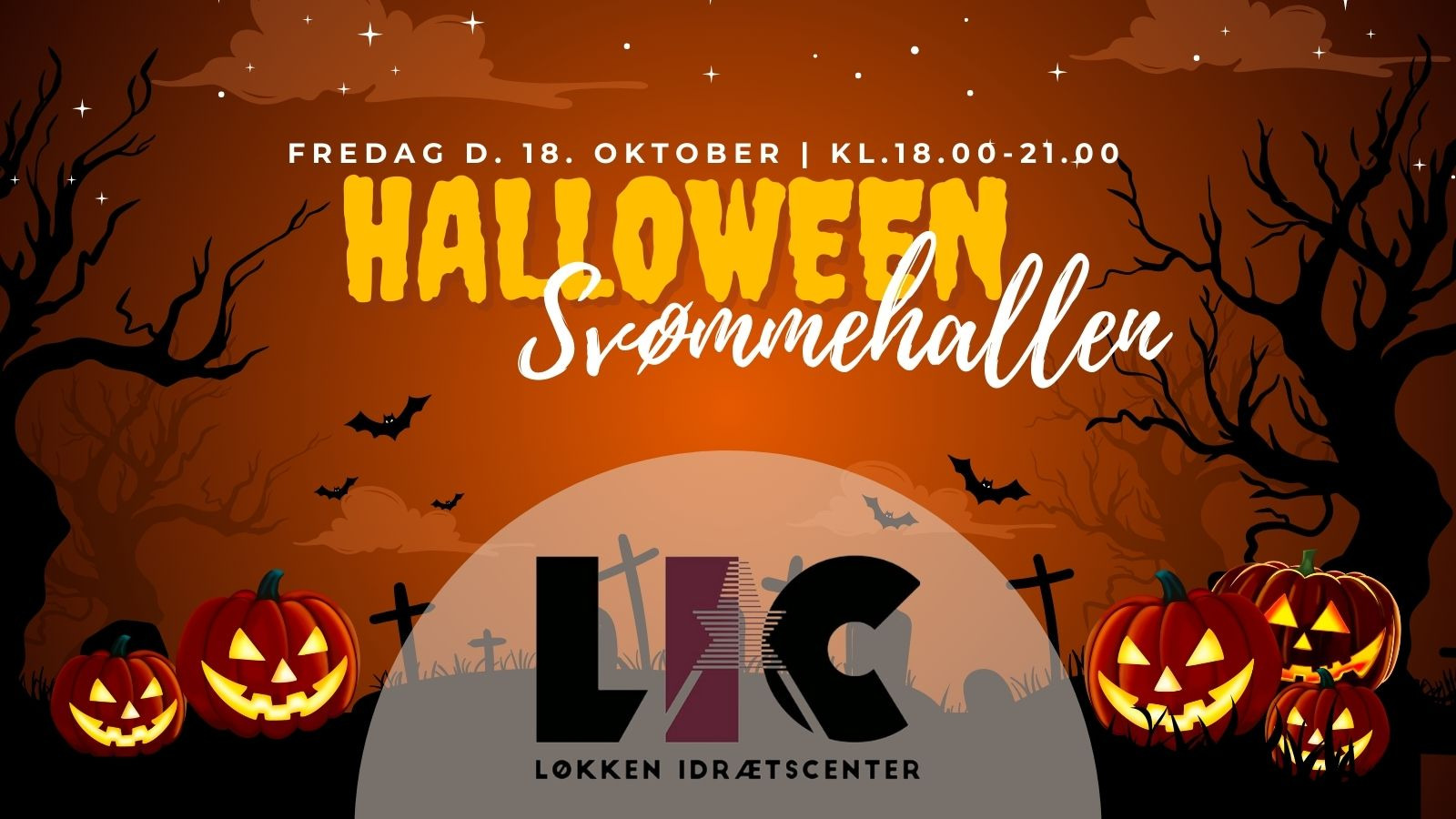 Halloween-fest i Løkken Idrætscenter: Svømning, sjov og spooky stemning