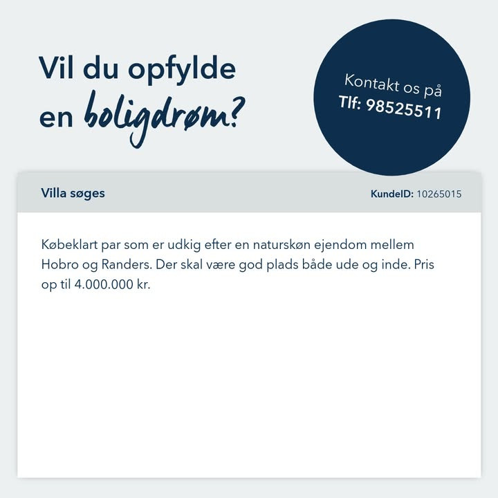 EDC Søren Jensen: Har du drømmeboligen, vores købere søger?