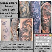 Skin & Colors Tattoo ApS tilbyder dagsprojekt til fast lav pris