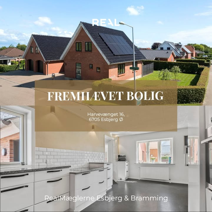 RealMæglerne Esbjerg og Bramming præsenterer rummelig og energivenlig villa til salg i Esbjerg Ø