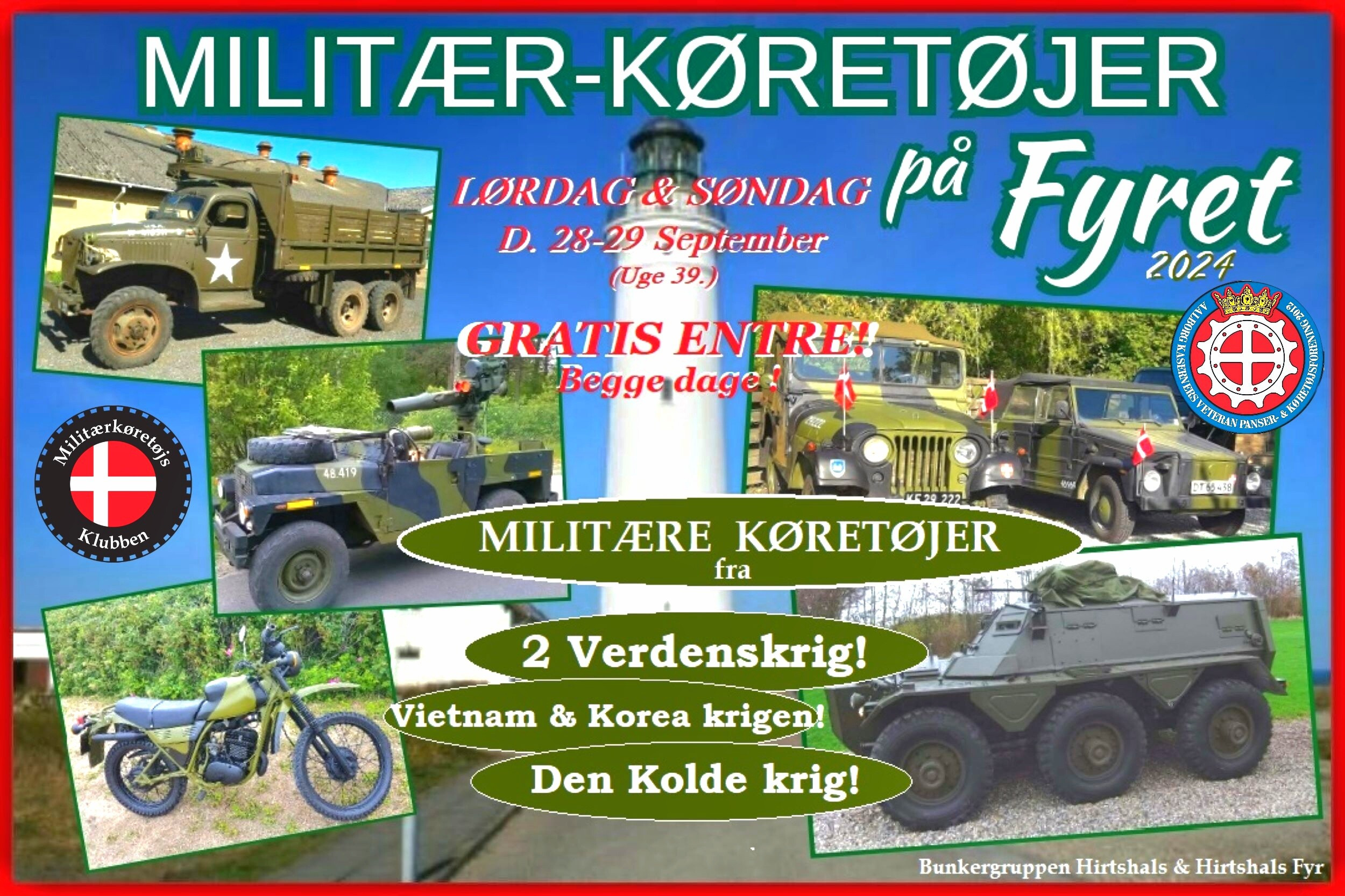 Succesen gentages igen i år: Se militærkøretøjer på fyret i uge 39