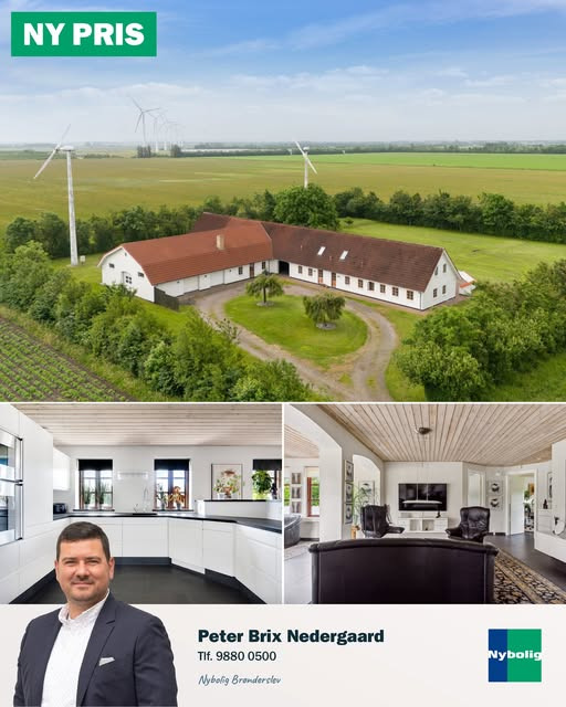 Nybolig Brønderslev & Vrå præsenterer landejendom med ny pris på Vildmosevej 31