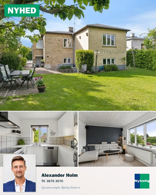Nybolig Hvidovre - Alexander Holm ApS præsenterer charmerende bungalow i Hvidovre