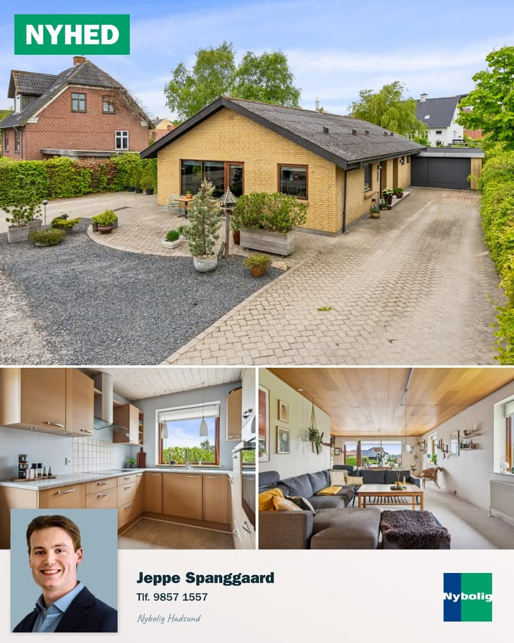 Nybolig Hadsund præsenterer villa med charme og central beliggenhed