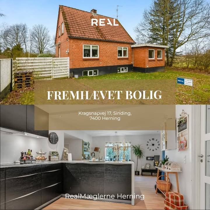 RealMæglerne Herning fremhæver bolig til salg på Kragsnapvej 17 i Sinding