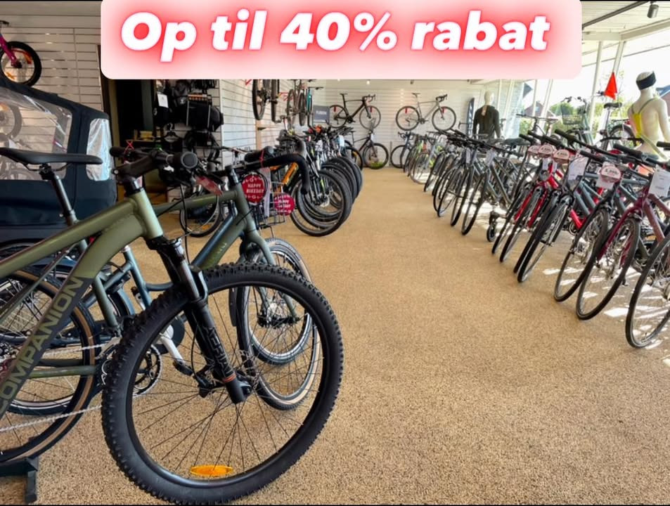 Fri Bikeshop Nykøbing Mors fejrer 40 års jubilæum med store rabatter på cykler