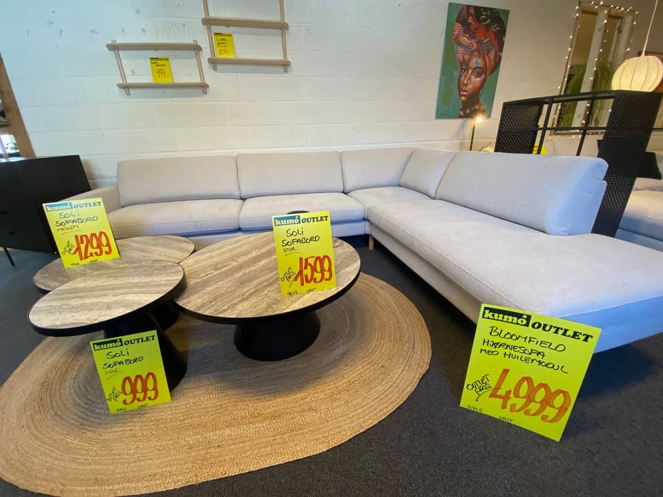 Kumo Outlet præsenterer ugens nyeste tilbud med billeder af praktikant Maryna