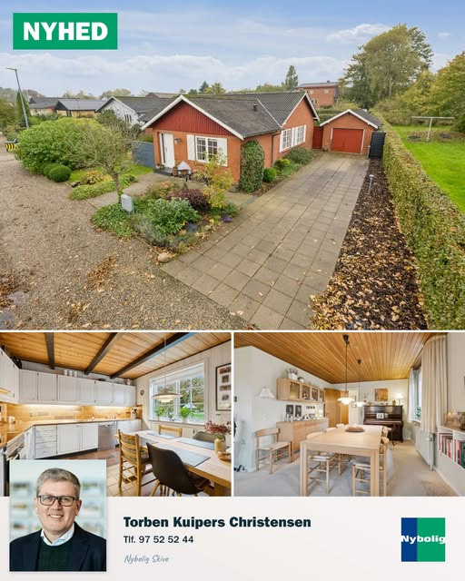 Nybolig Skive I/S præsenterer charmerende hjem i Hem med have og terrasser