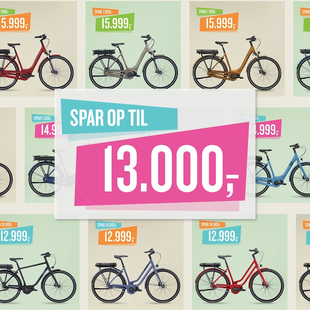 Spar op til 13.000 kr. på din næste E-Fly elcykel: Tilbud gælder indtil 26. maj