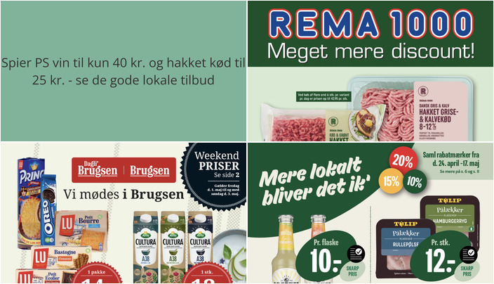 Spier PS vin til kun 40 kr. og hakket kød til 25 kr. - se de gode lokale tilbud