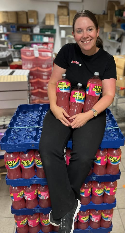 SPAR Valsgård introducerer ny Faxe Kondi Pink Lemonade med smagsgaranti
