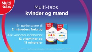 Multivitaminer fra Multi-tabs til individuelle behov: Ikast Apotek tilbyder stort udvalg online