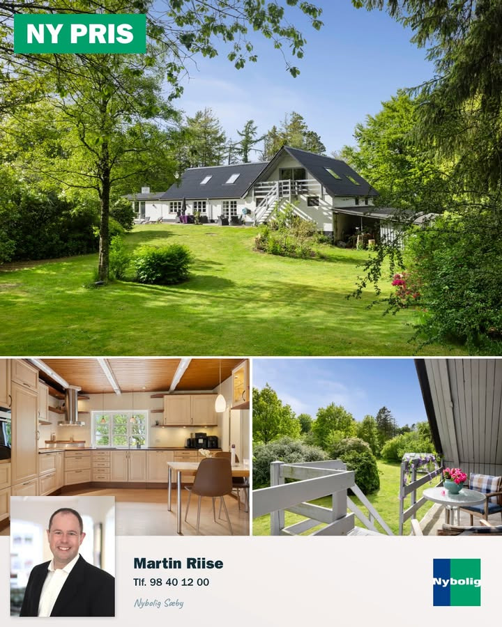 Nybolig Sæby A/S tilbyder lystejendom med ny pris og mange muligheder