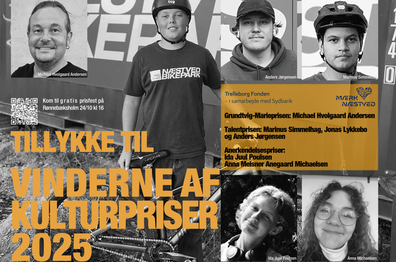 Næstved Kommune fejrer lokale talenter med prisuddeling og festligheder på Rønnebæksholm