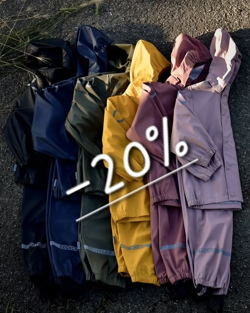 Børneshoppen Brønderslev tilbyder 20% rabat på regntøj og termotøj hele ugen