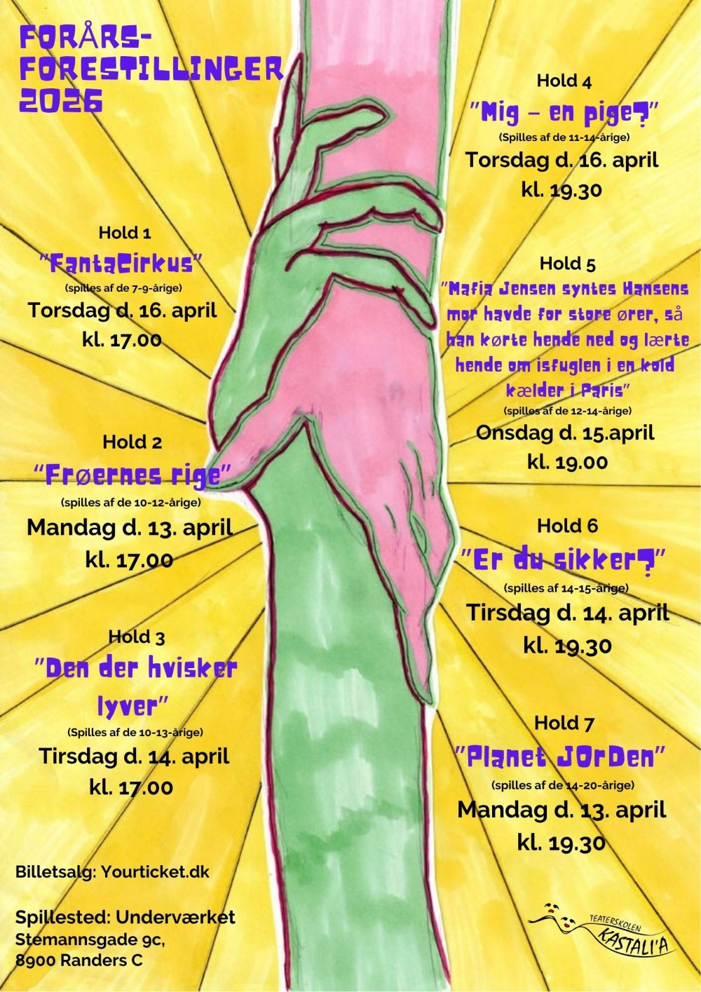 Teaterskolen Kastali'a præsenterer en række tankevækkende forestillinger i Randers