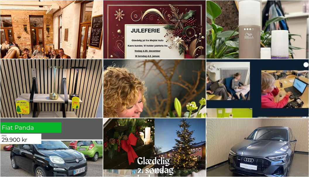 Nyt fra Holstebro Bilcenter ApS, Florist Pernille DB, P.C. BILER ApS og 11 andre