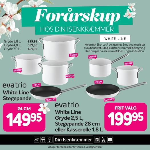 Fredericia Isenkram præsenterer Eva Trio White Line til skarpe priser