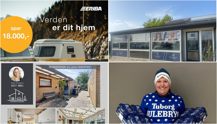 Nyt fra Slagelse Camping og Outdoor Center, Knapmann & Rosendal ApS, RealMæglerne Næstved by Bülow ApS og 1 anden
