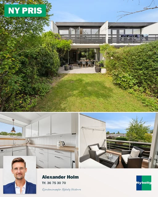 Nybolig Hvidovre annoncerer ny pris på familievenligt rækkehus i Hvidovre