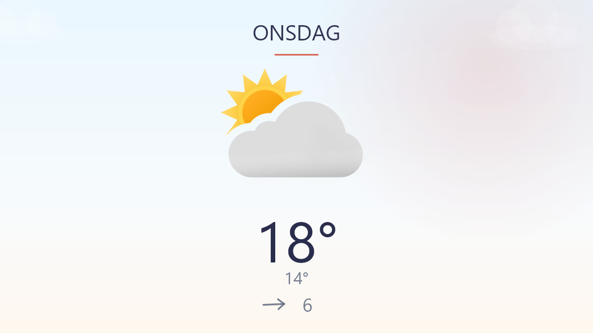 Sol og blæst tager fat i dag