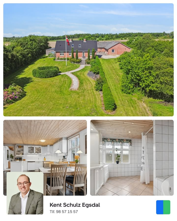 Nybolig Hadsund præsenterer charmerende villa nær Hadsund med landlig idyl