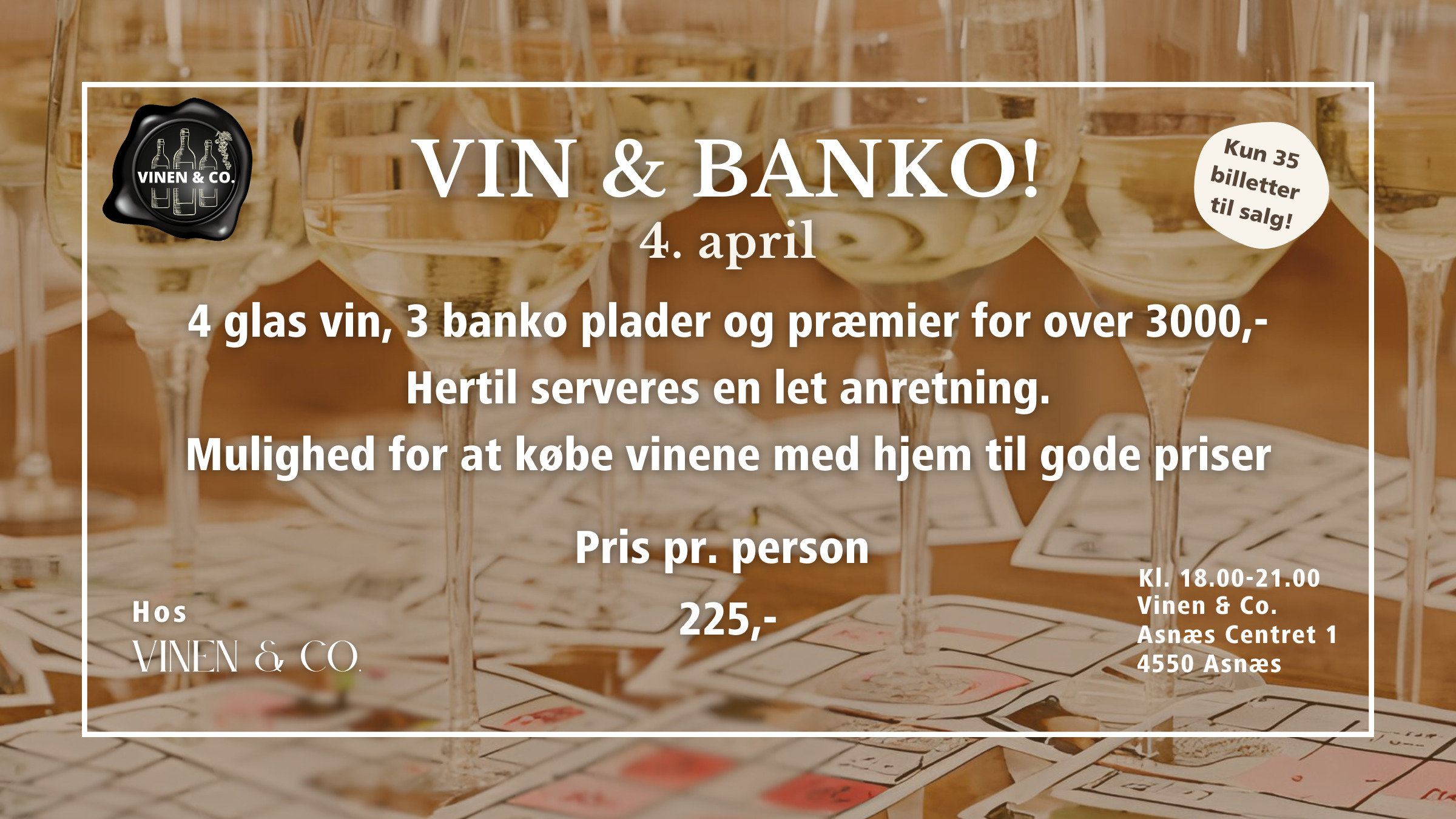 Vin & Banko: En aften med smag og spænding i Asnæs