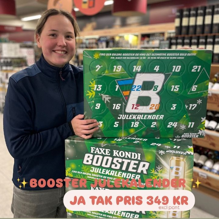 SuperBrugsen Dronninglund tilbyder Faxe Kondi booster julekalender til specialpris