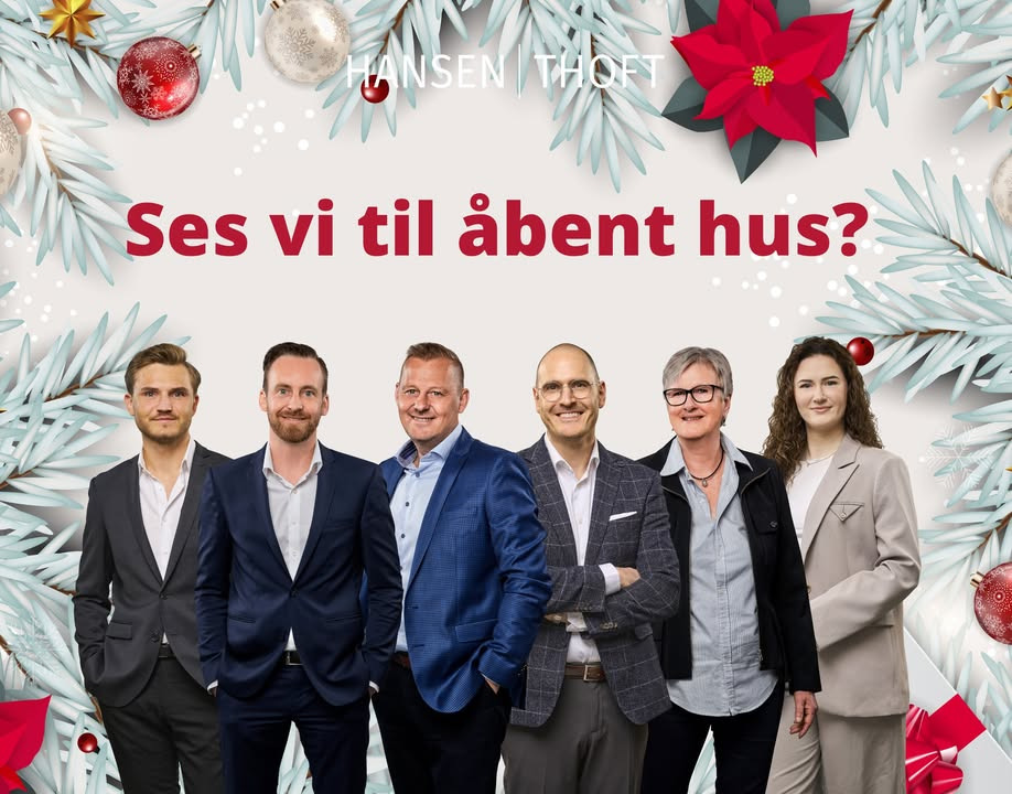 Ejendomsmæglerne Hansen & Thoft inviterer til åbent hus med tilmelding på søndag