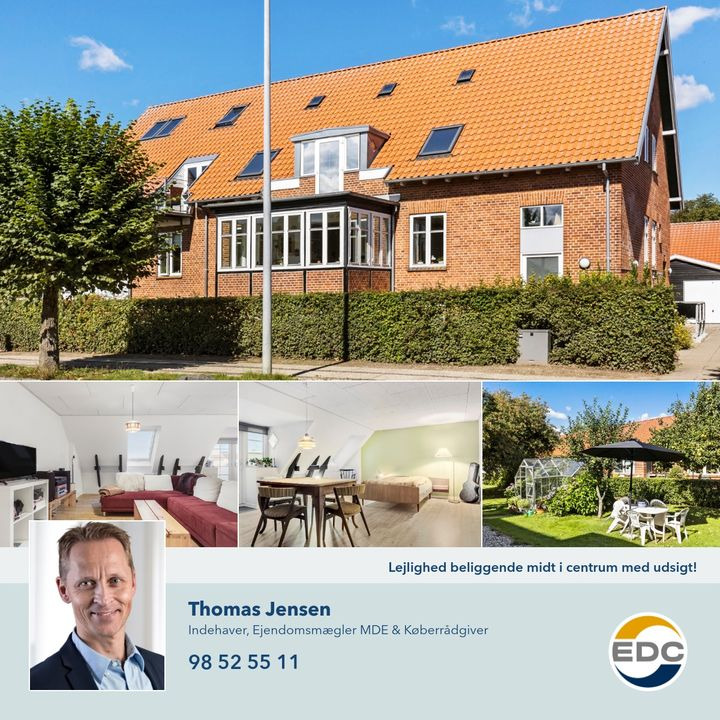EDC Søren Jensen annoncerer central ejerlejlighed i Hobro søger nye ejere