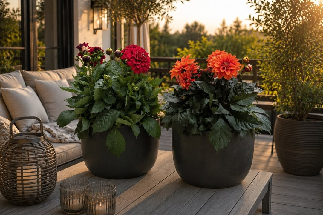 Meny Klarup sælger kæmpe Dahlia til udplantning for 65 kr.