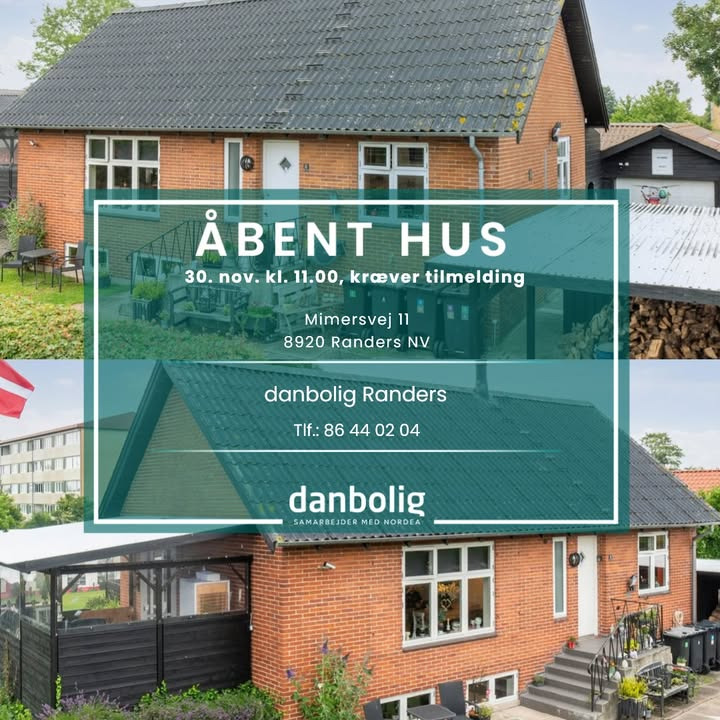 Danbolig Randers inviterer til åbent hus i charmerende bolig på Mimersvej 11
